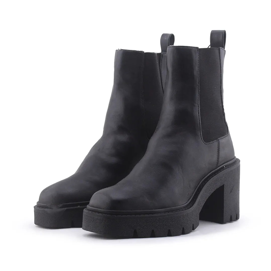 Pull & Bear Stretchable Ankle Boot | 100% Authentic Leather