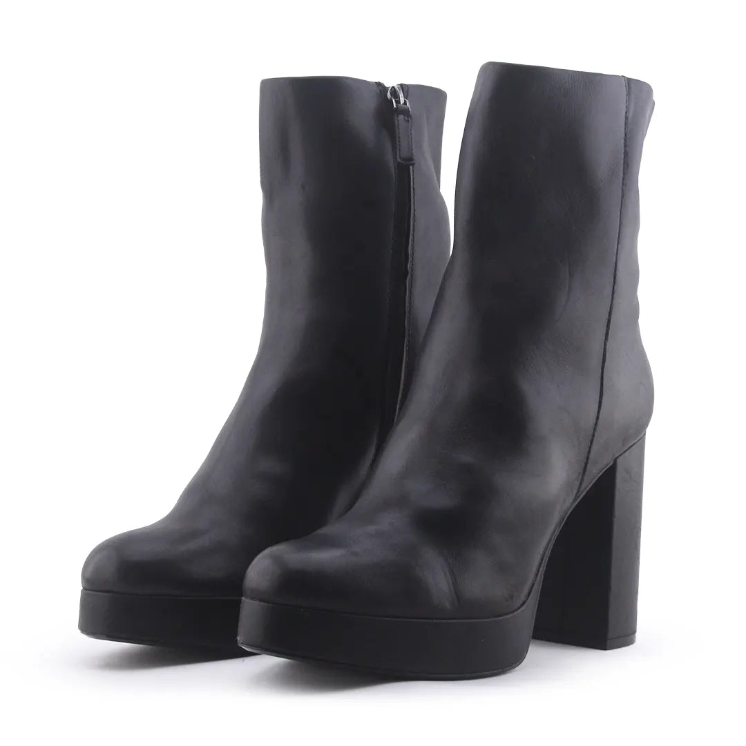 Zara Zipper Ankle Boot | 100% Authentic Leather