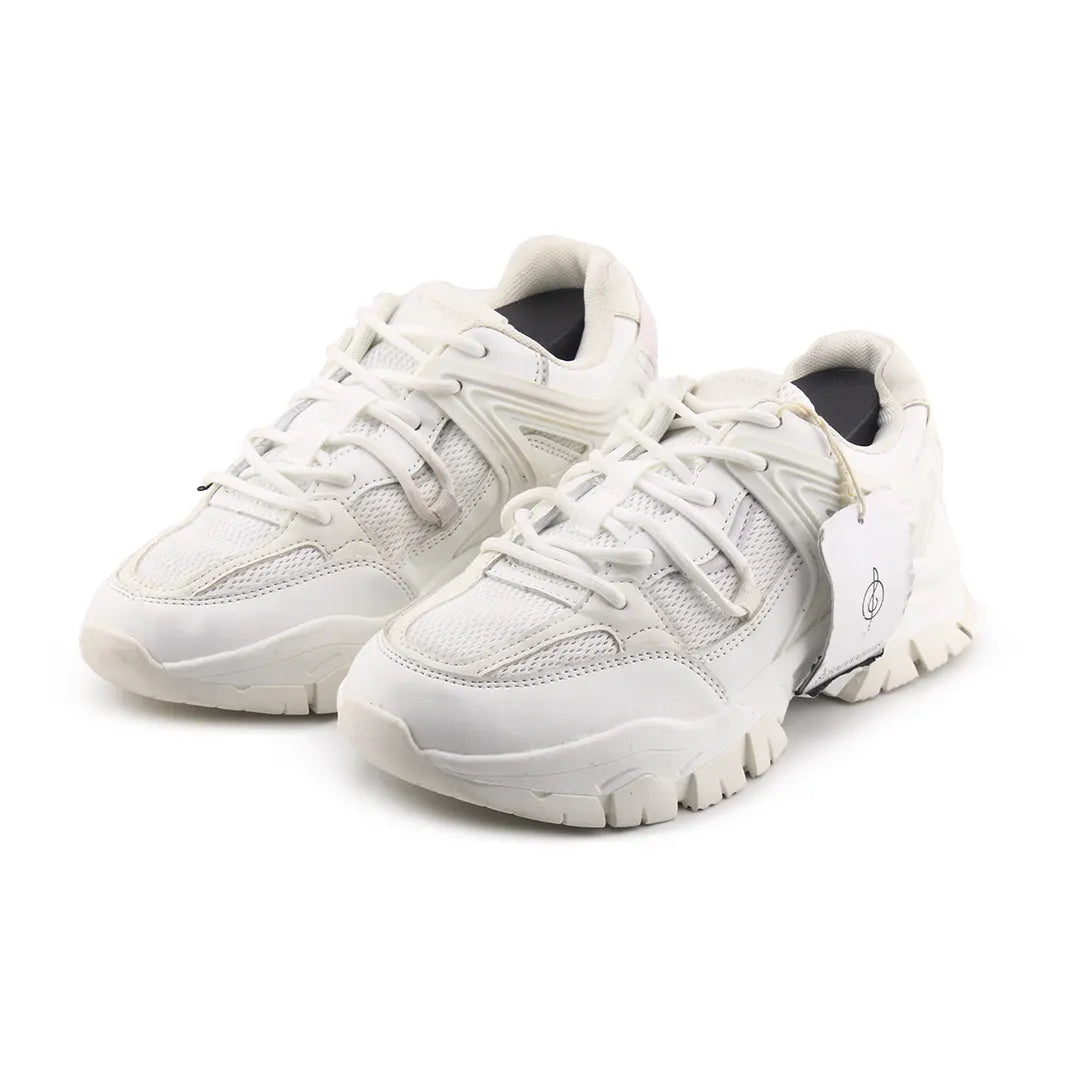 Stradivarius Chunky Knitted Lace Up Shoes