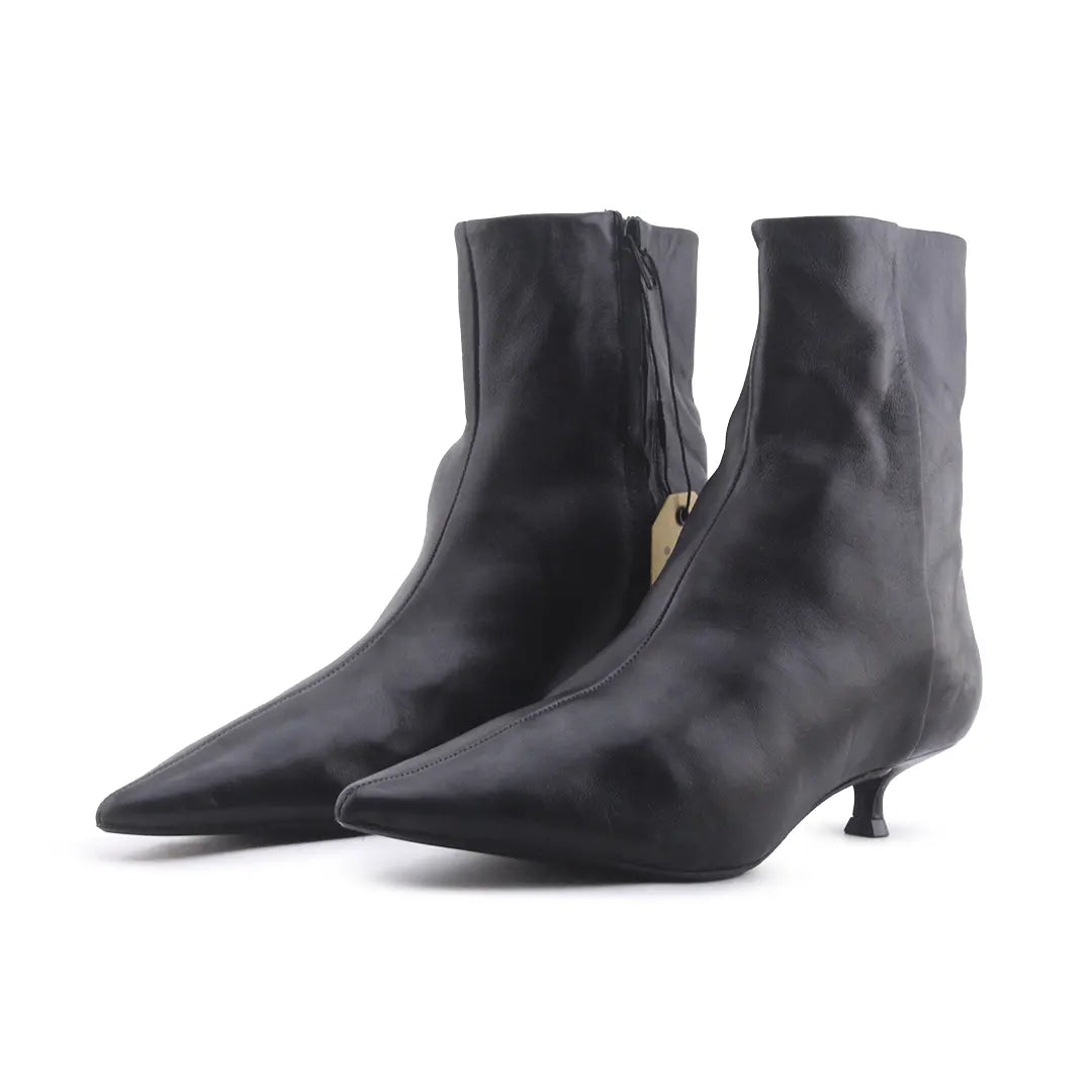 Zara Zipper Ankle Boot | 100% Authentic Leather
