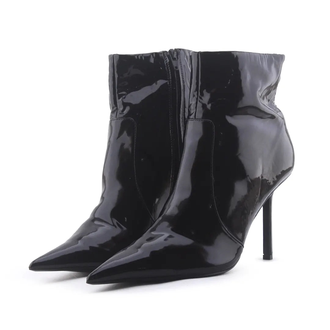 Zara Zipper Patent Ankle Boot