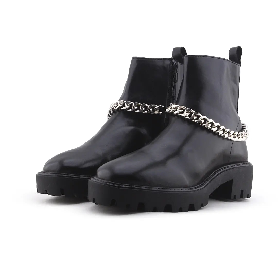 Lefties Zipper Ankle Boot | 100% Authentic Leather