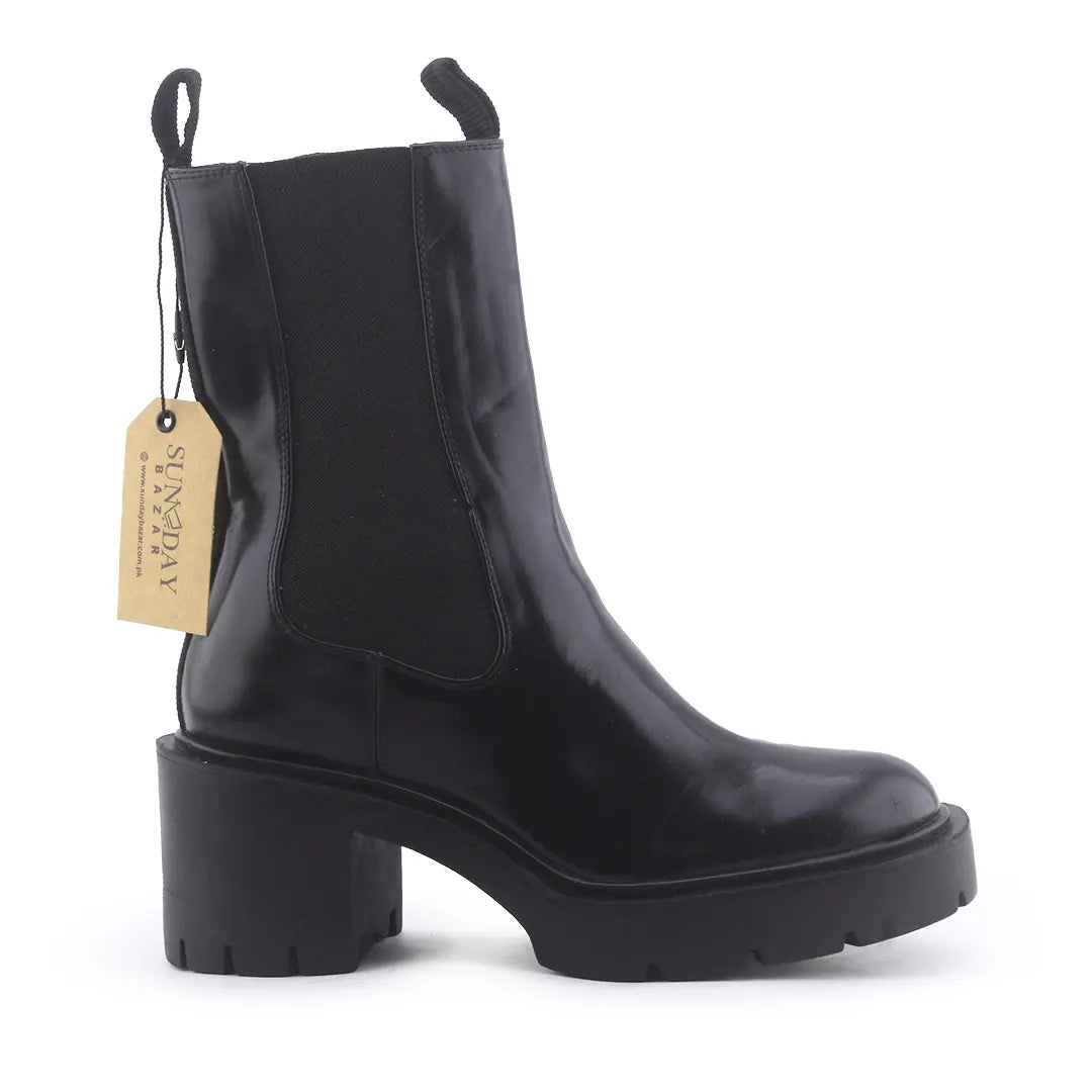 Zara Stretchable Ankle Boot | 100% Authentic Leather