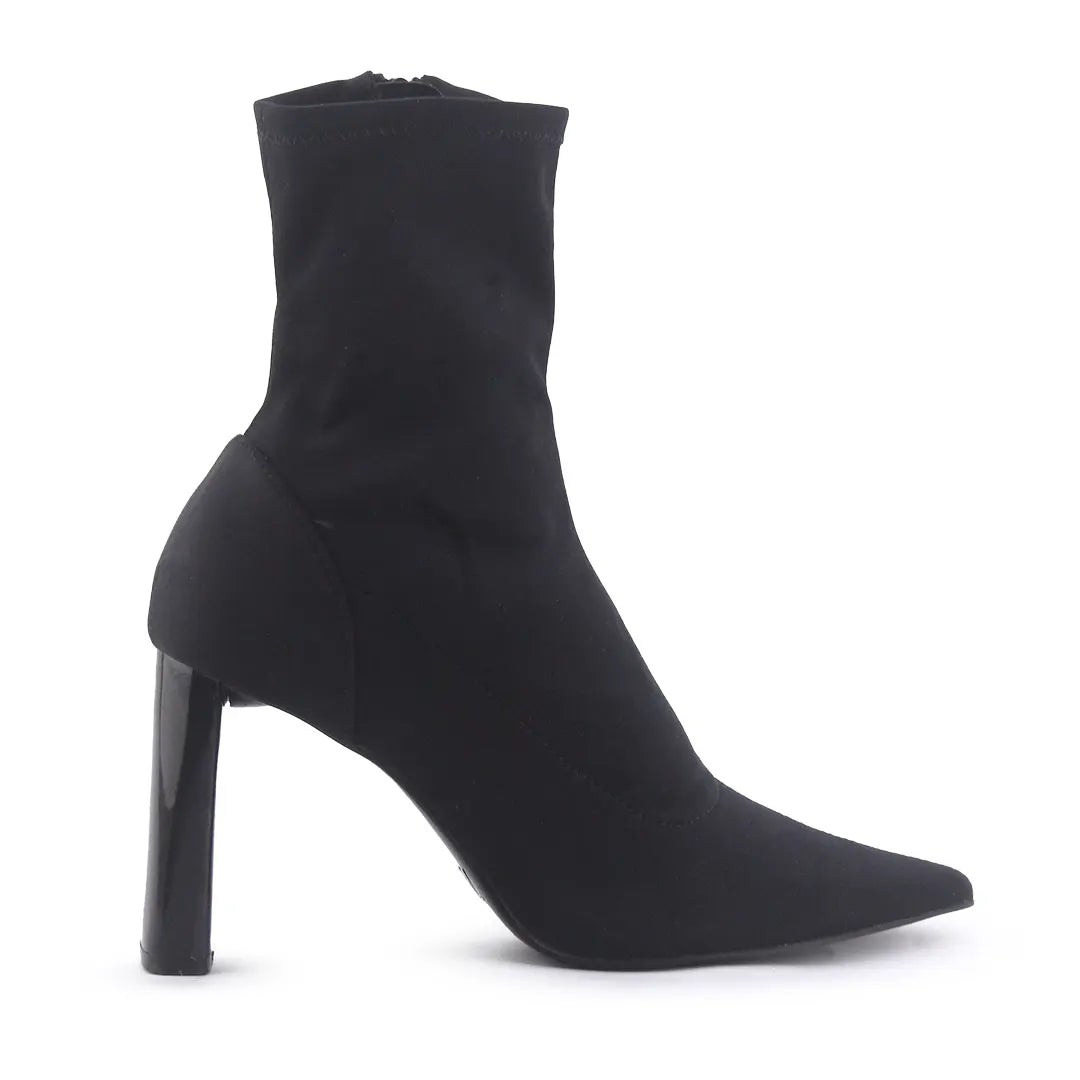 Zara Zipper Textile Ankle Boot