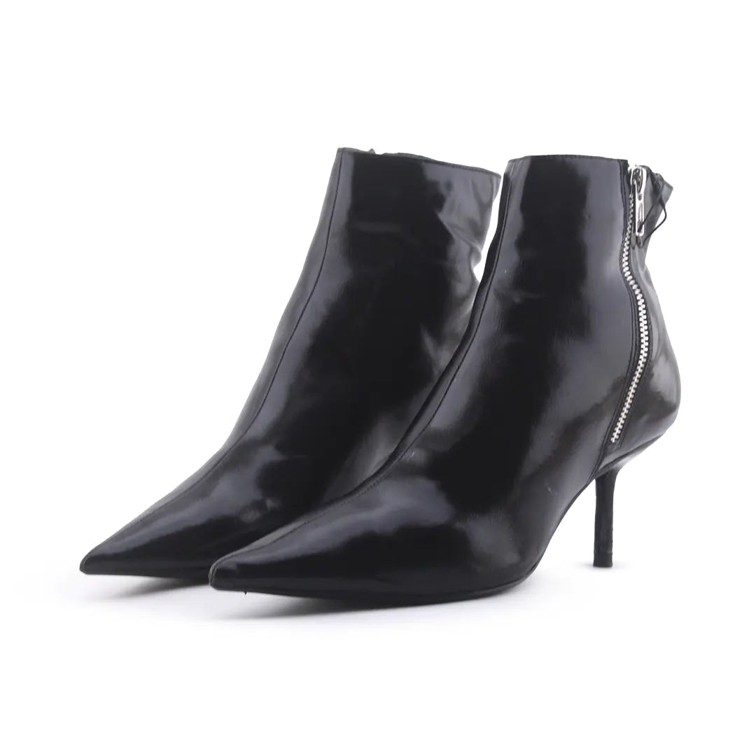 Zara Zipper Ankle Boot | 100% Authentic Leather