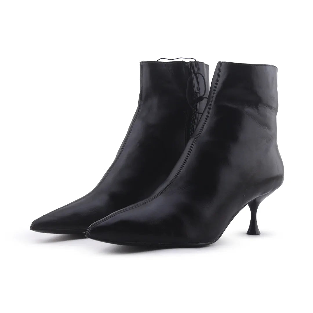 Zara Zipper Ankle Boot | 100% Authentic Leather
