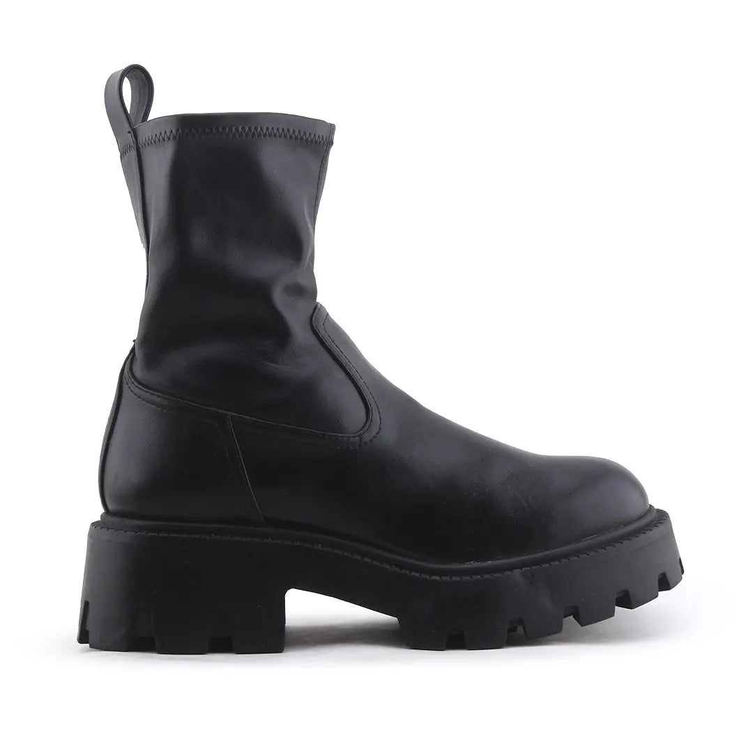 Pull & Bear Zipper Ankle Boot | 100% Authentic Leather