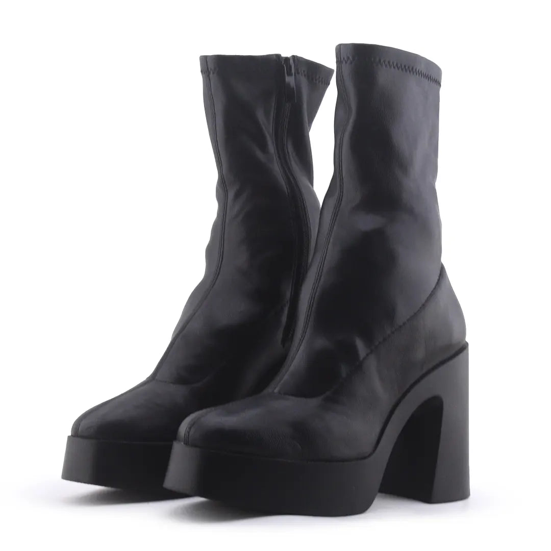 Zara Zipper Ankle Boot | 100% Authentic Leather