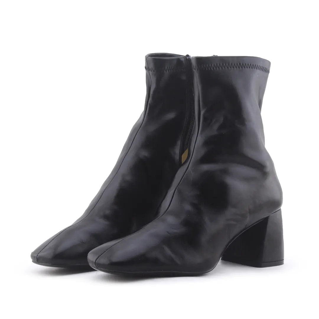 Stradivarius Zipper Ankle Boot | 100% Authentic Leather