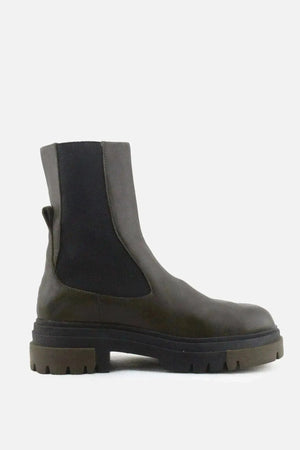 Zara Stretchable Combat Ankle Boots | 100% Authentic Leather - sundaybazar