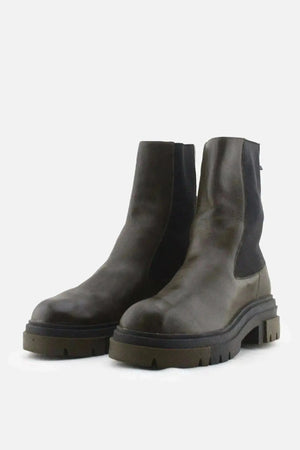Zara Stretchable Combat Ankle Boots | 100% Authentic Leather - sundaybazar