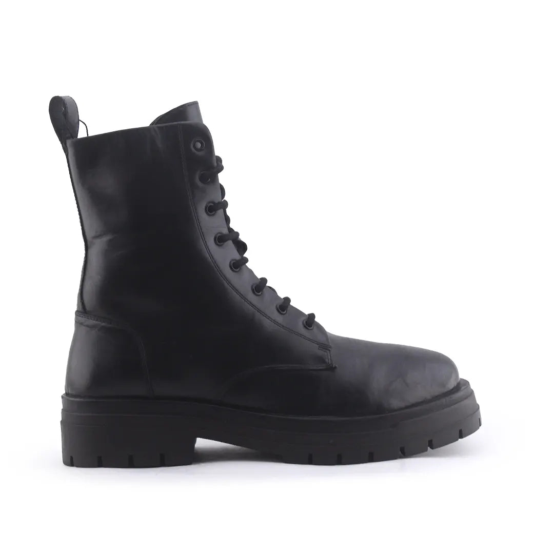 Zara Zipper Lace Up Ankle Boot | 100% Authentic Leather