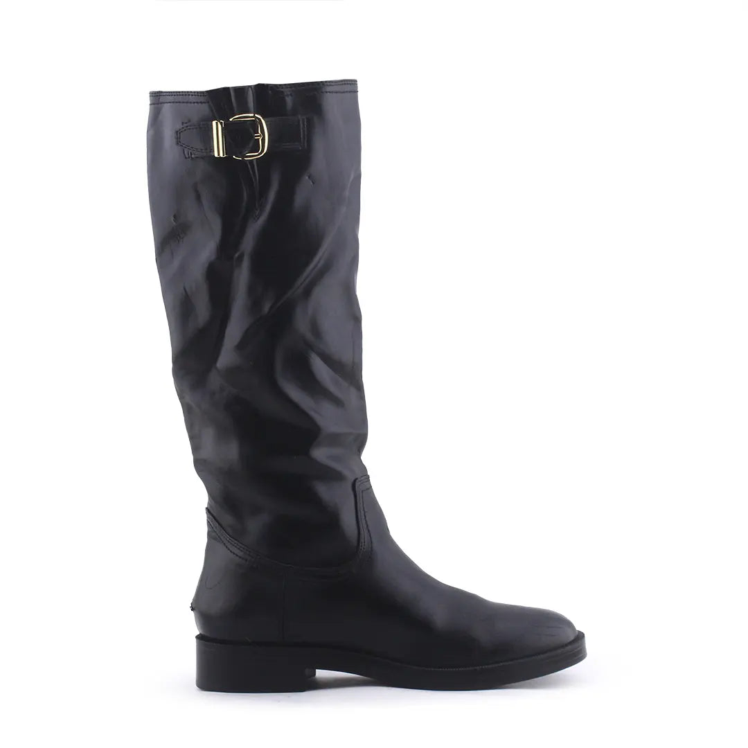 Zara Buckle Strap Knee High Boot | 100% Authentic Leather