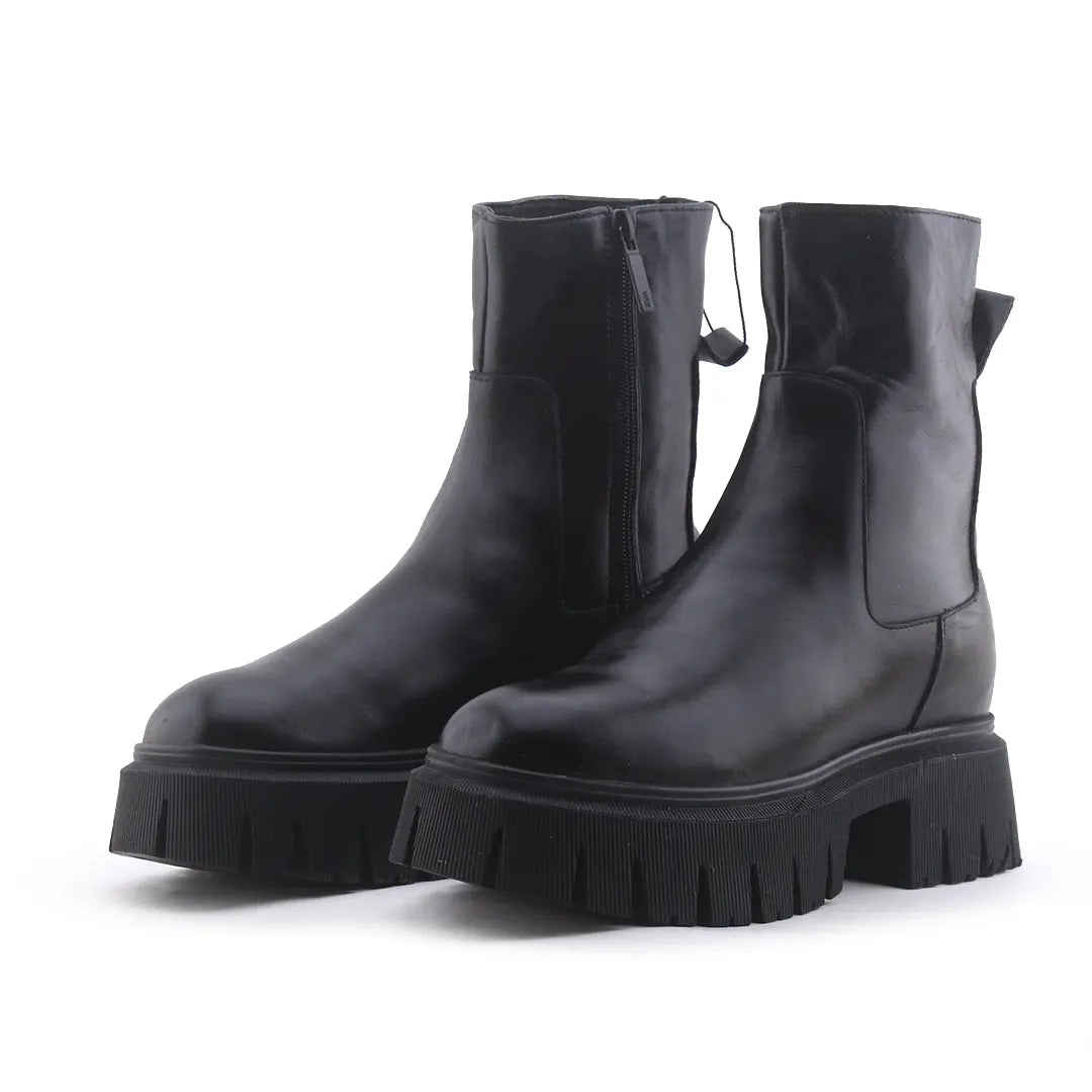 Zara Zipper Ankle Boot | 100% Authentic Leather