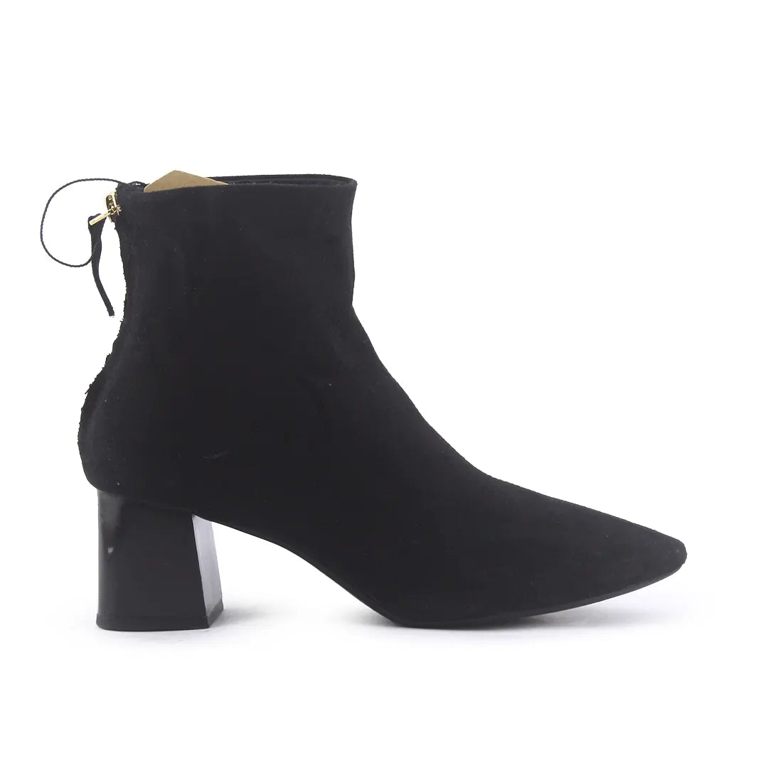 Mango Zipper Suede Ankle Boot