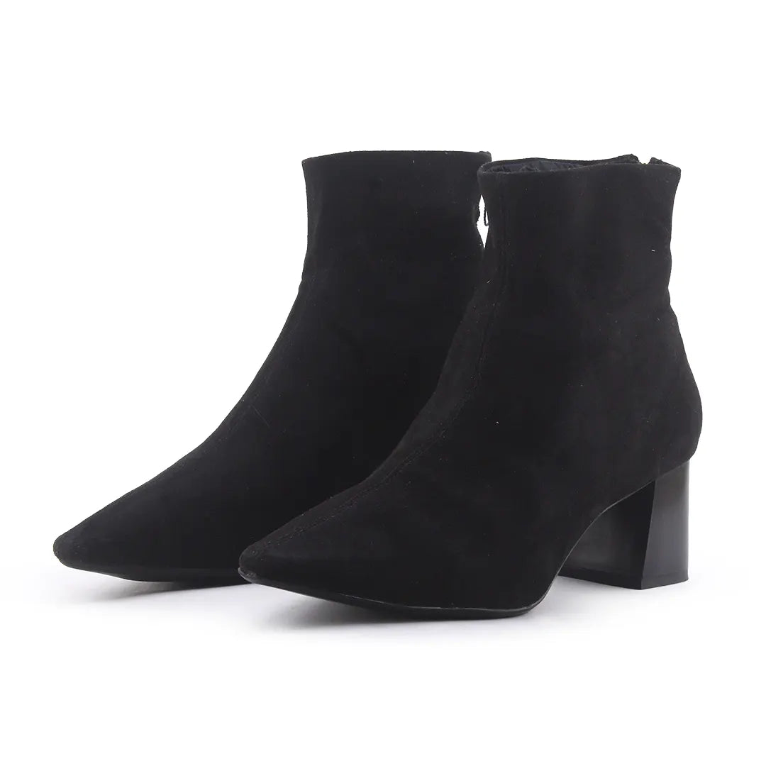 Mango Zipper Suede Ankle Boot