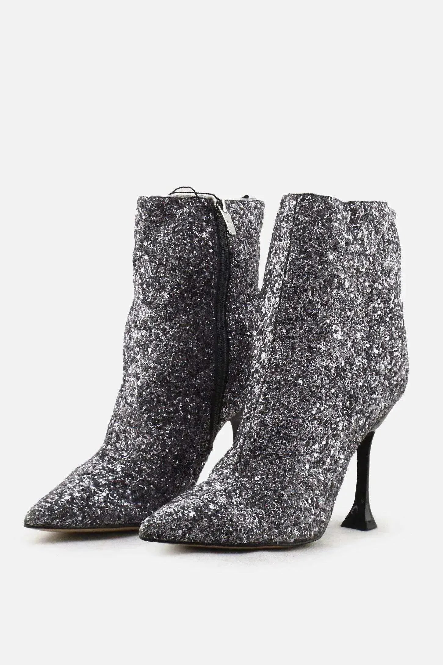 Marc Fisher Zipper Spool Heels Ankle Boots | Textile - sundaybazar