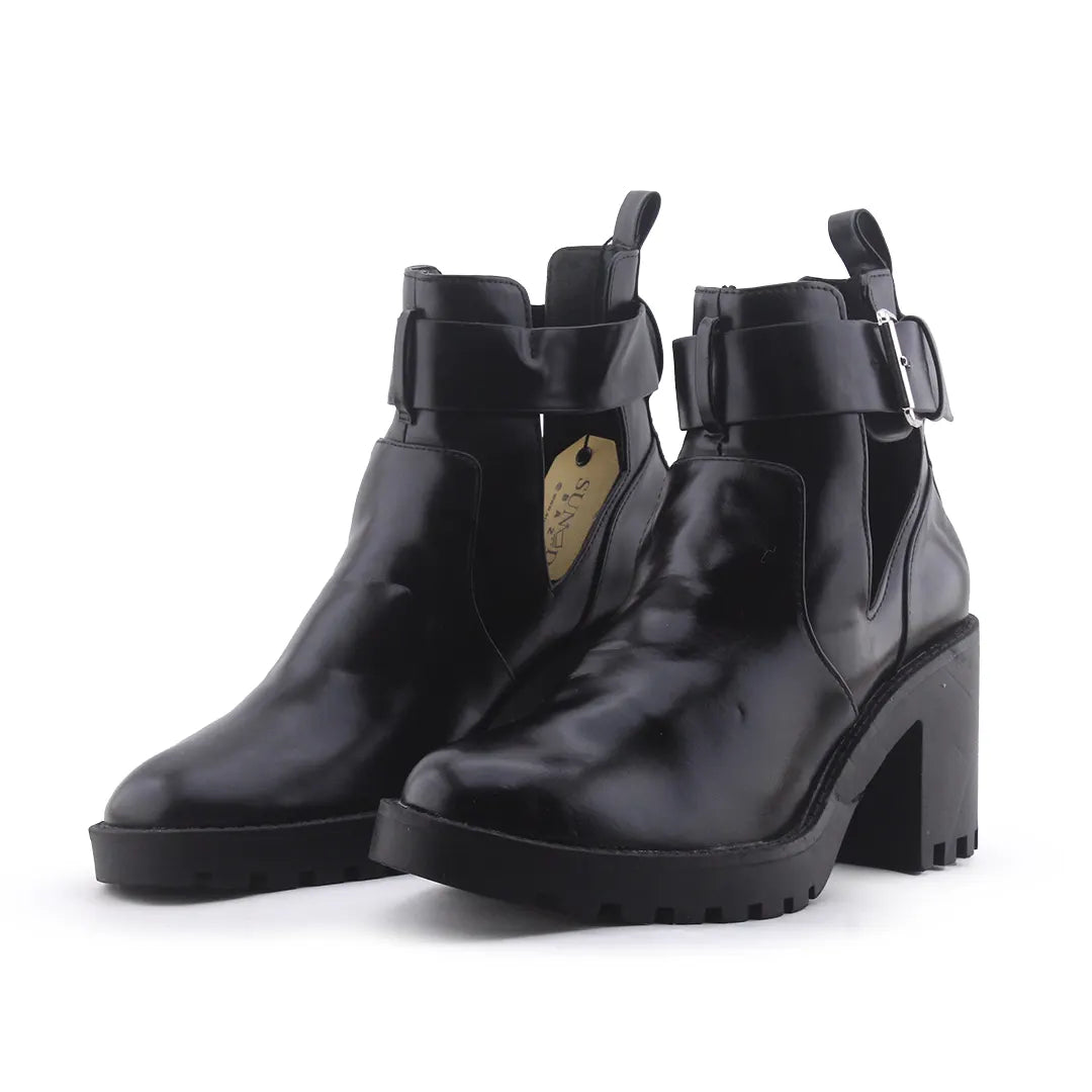 Lefties Buckle Strap Ankle Boot | 100% Authentic Leather