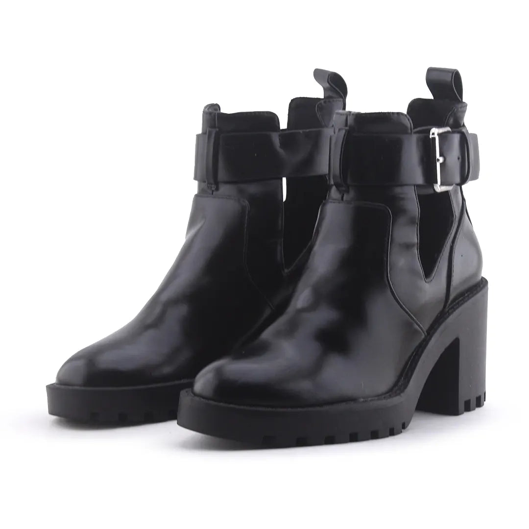 Lefties Buckle Strap Ankle Boot | 100% Authentic Leather