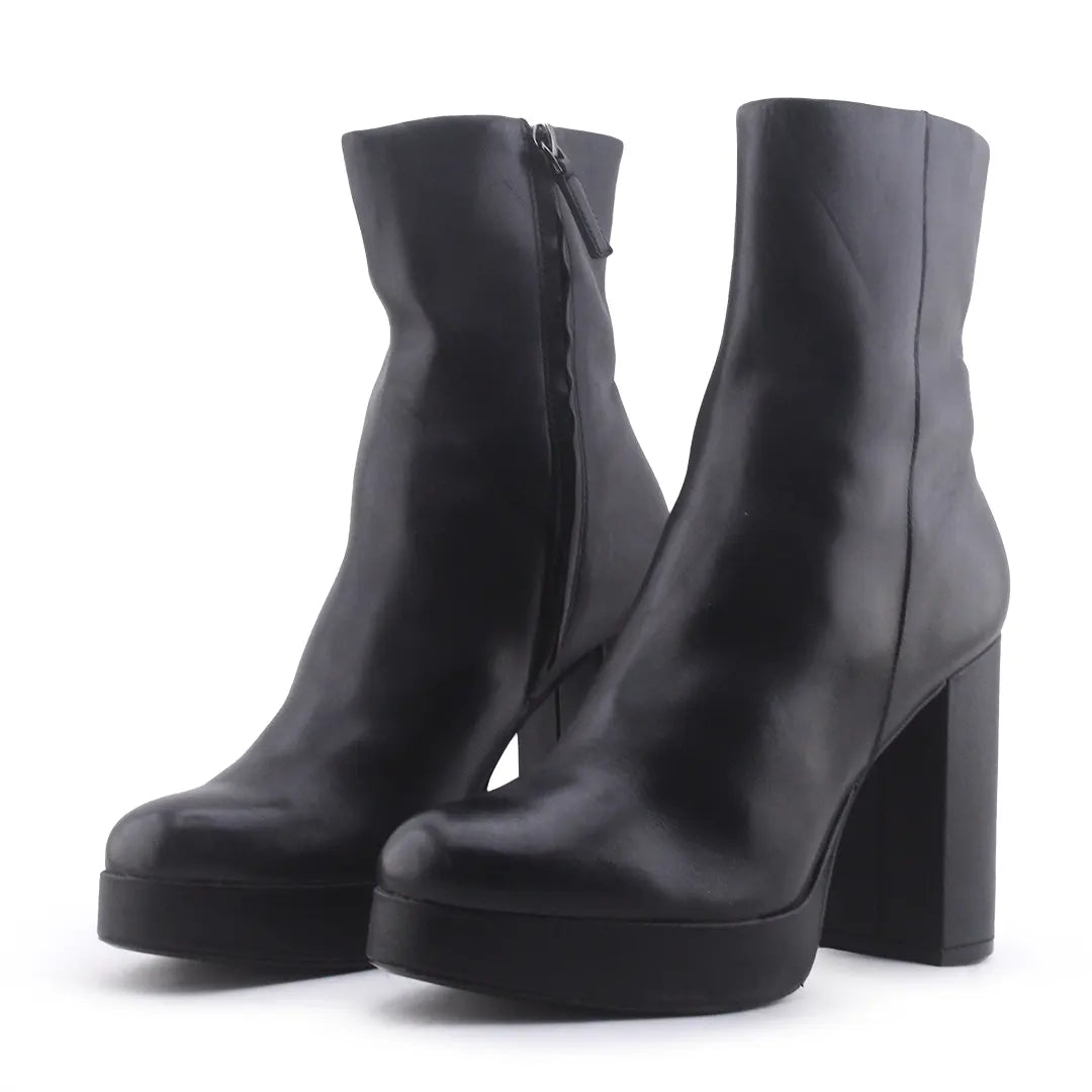 Zara Zipper Ankle Boot | 100% Authentic Leather