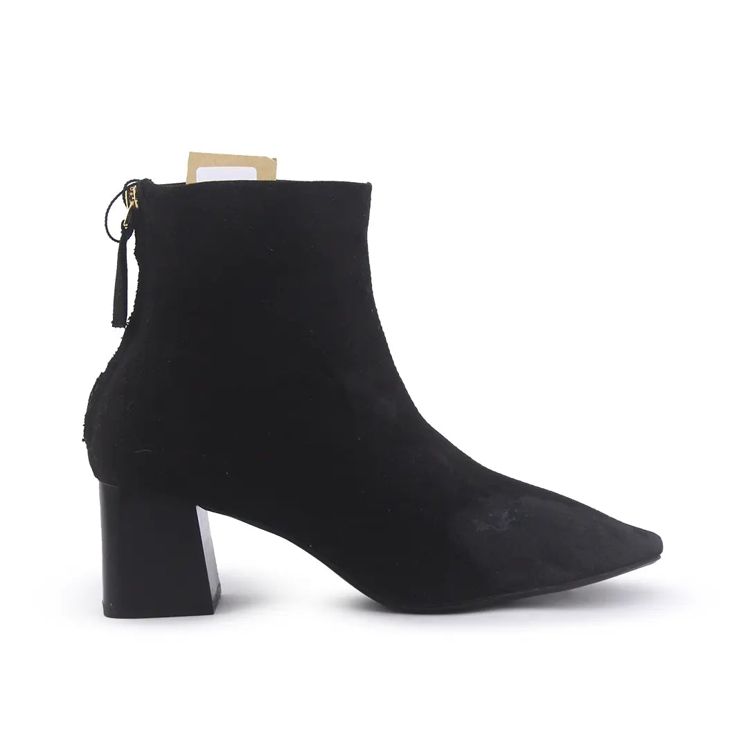 Mango Zipper Suede Ankle Boot