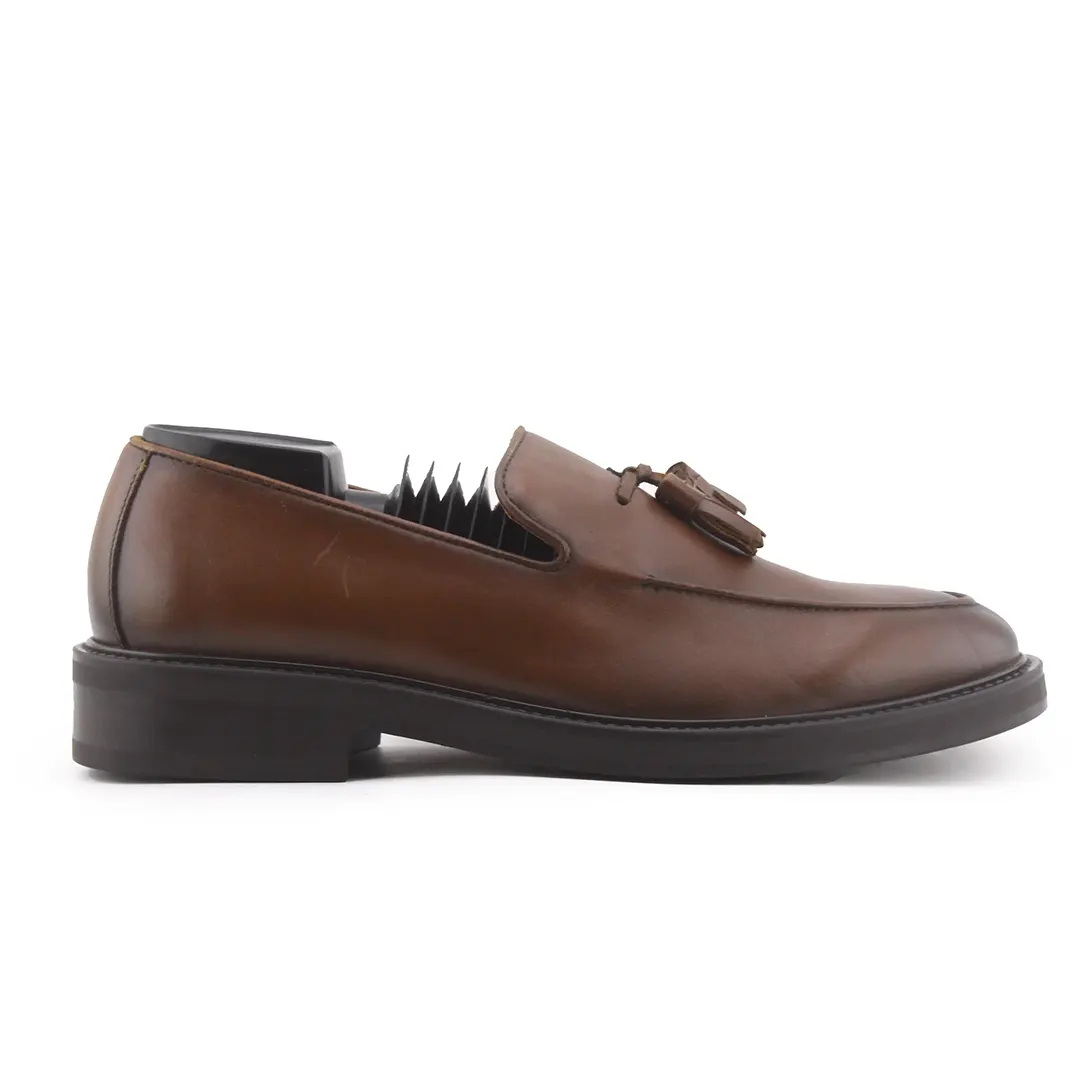 Zara Tassel Leather Loafers
