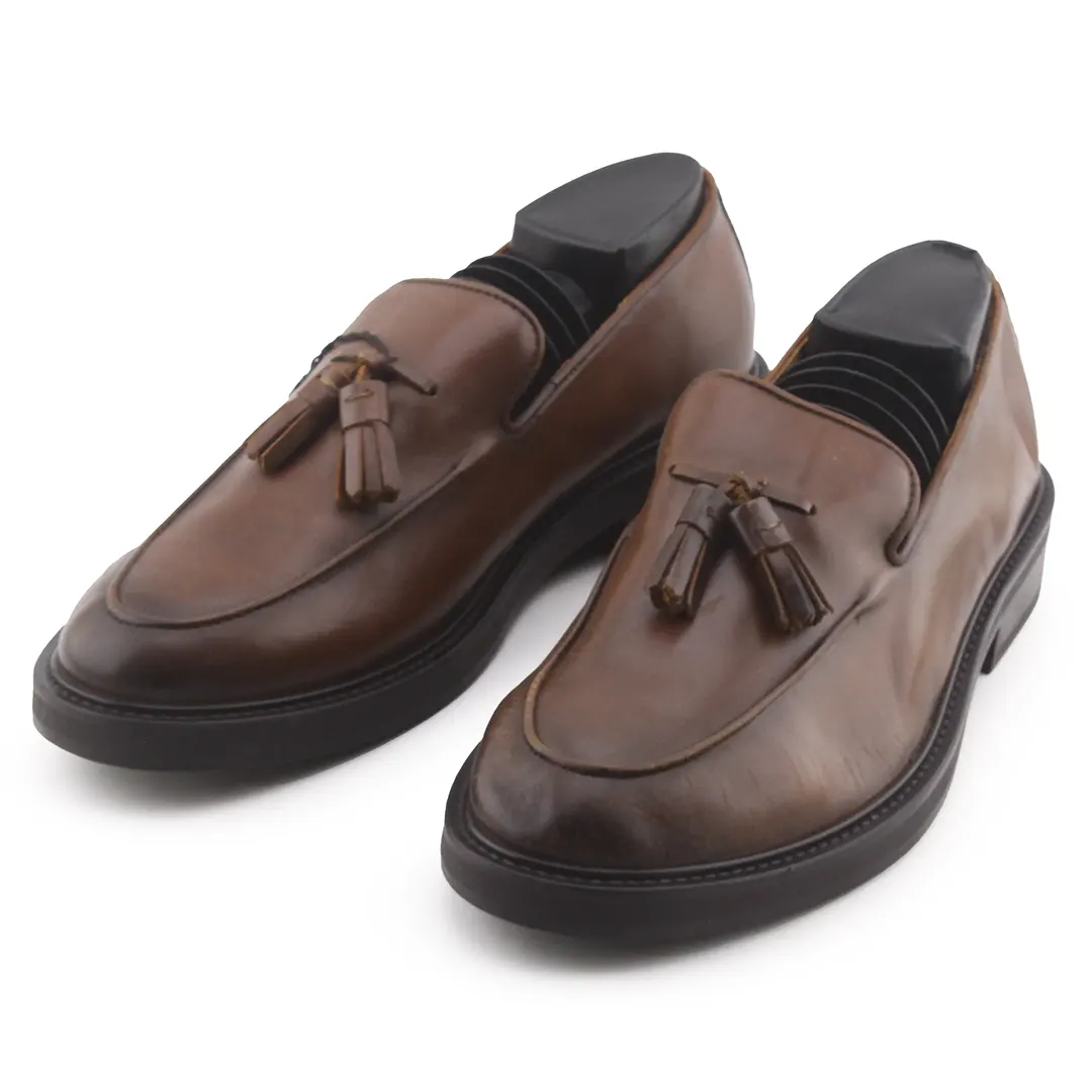 Zara Tassel Leather Loafers