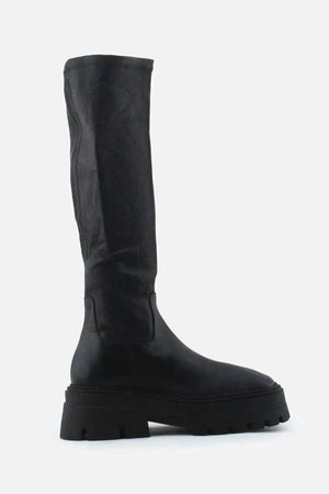Zara Zipper Knee High Boots | 100% Authetic Leather - sundaybazar