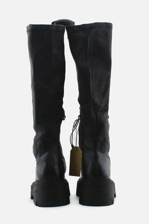 Zara Zipper Knee High Boots | 100% Authetic Leather - sundaybazar