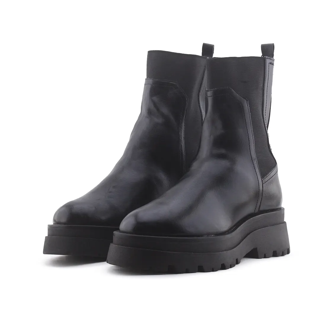 Stradivarius Stretchable Chelsea Ankle Boot | 100% Authentic Leather