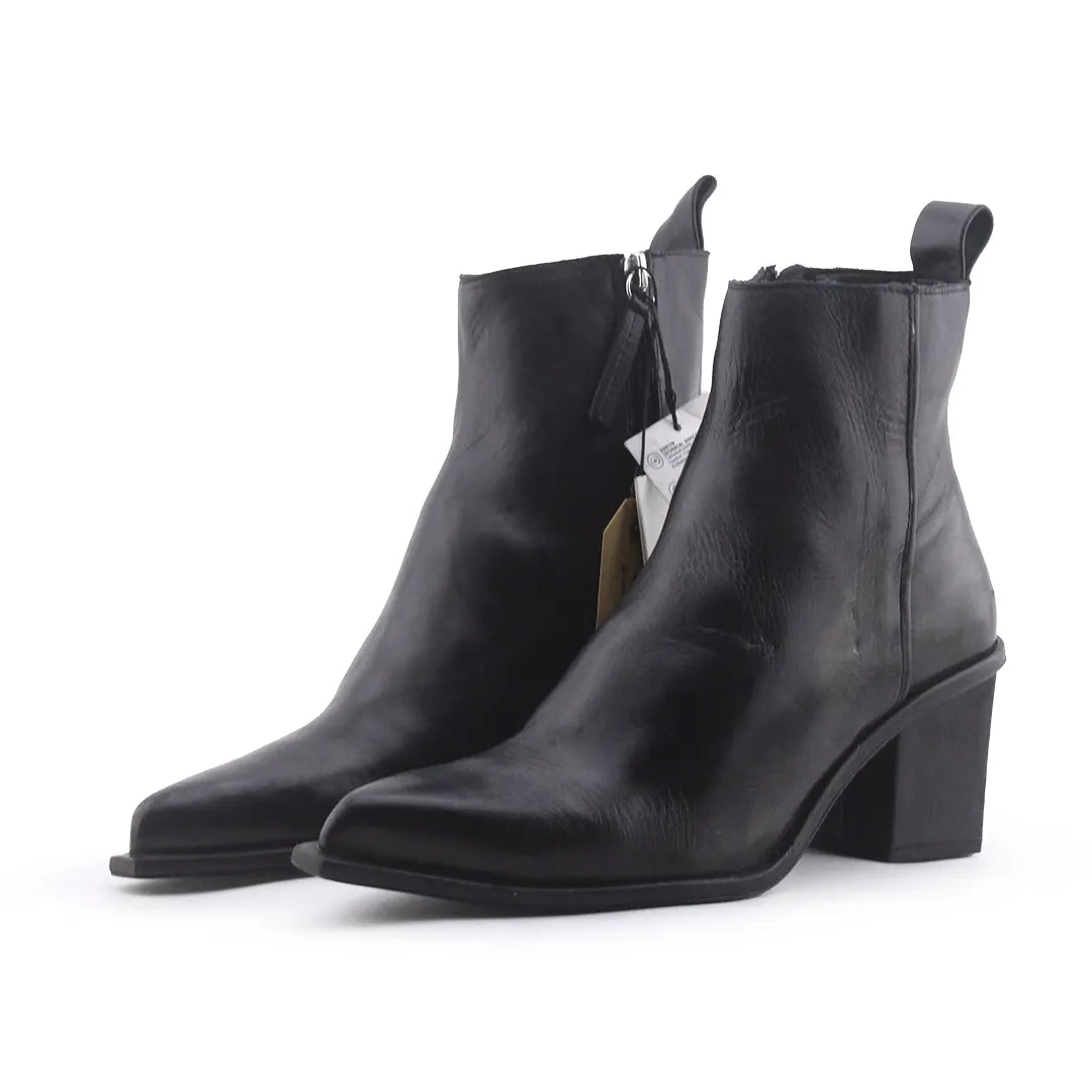 Zara Zipper Ankle Boot | 100% Authentic Leather
