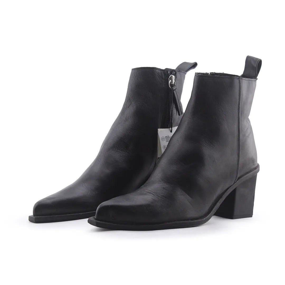 Zara Zipper Ankle Boot | 100% Authentic Leather