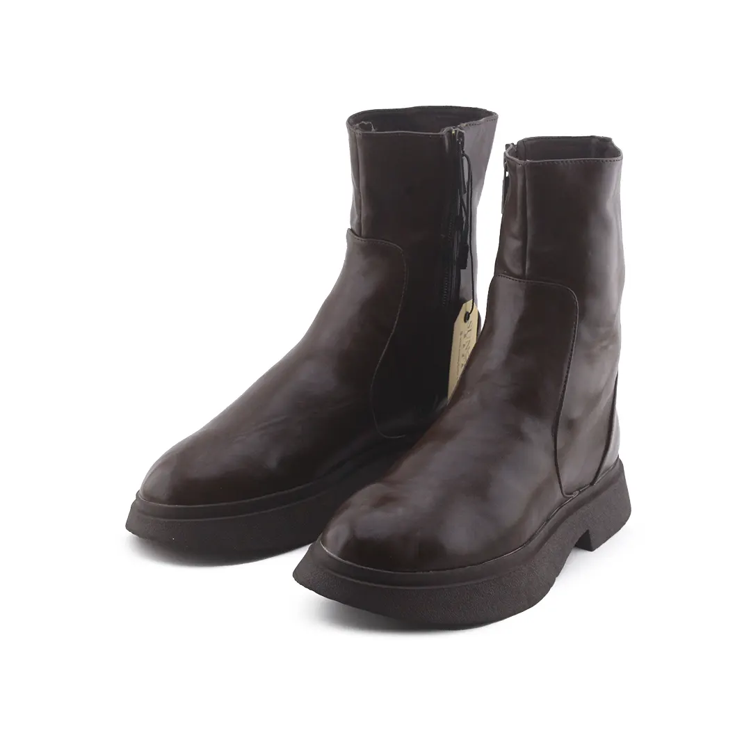 Zara Zipper Ankle Boot | 100% Authentic Leather