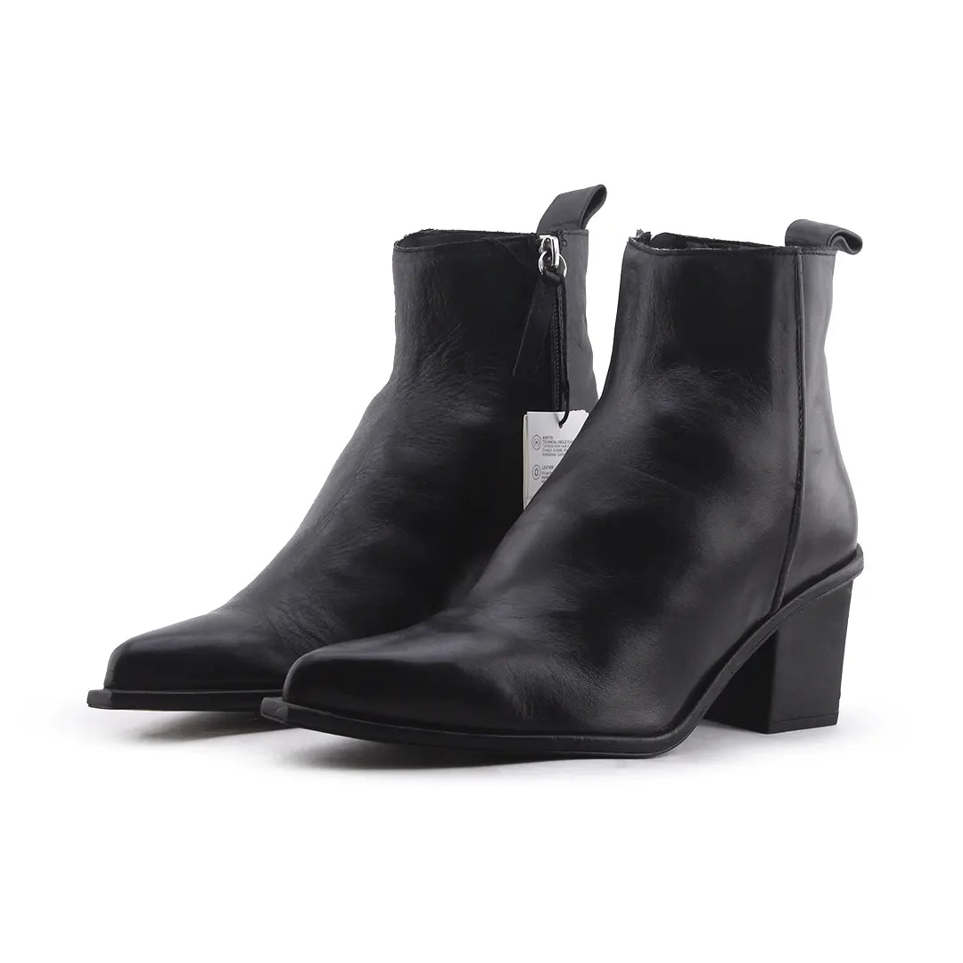 Zara Zipper Ankle Boot | 100% Authentic Leather