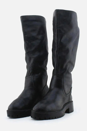 Pull & Bear Knee High Boots | 100% Authetic Leather - sundaybazar