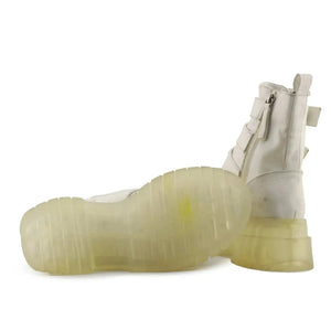 Bershka Buckle Strap Ankle Boots | 100% Authentic Leather - sundaybazar