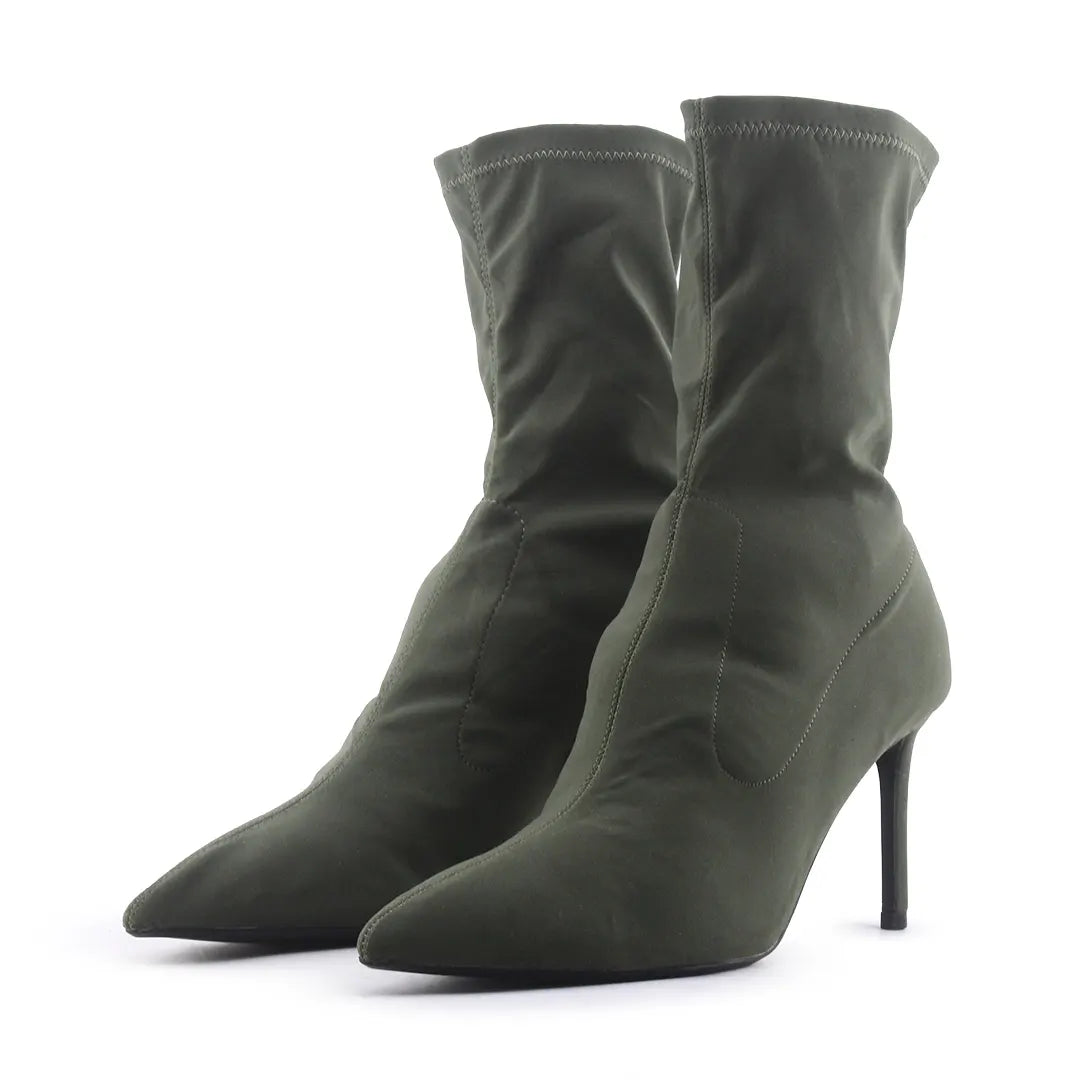 Bershka Textile Ankle Boot