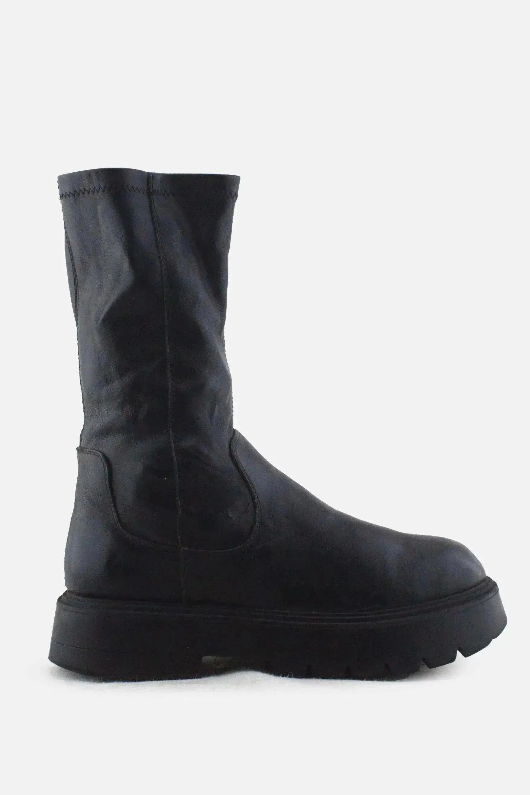 Bershka Combat Ankle Boots | 100% Authentic Leather - sundaybazar