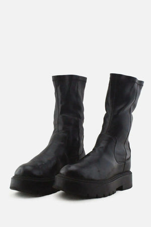 Bershka Combat Ankle Boots | 100% Authentic Leather - sundaybazar