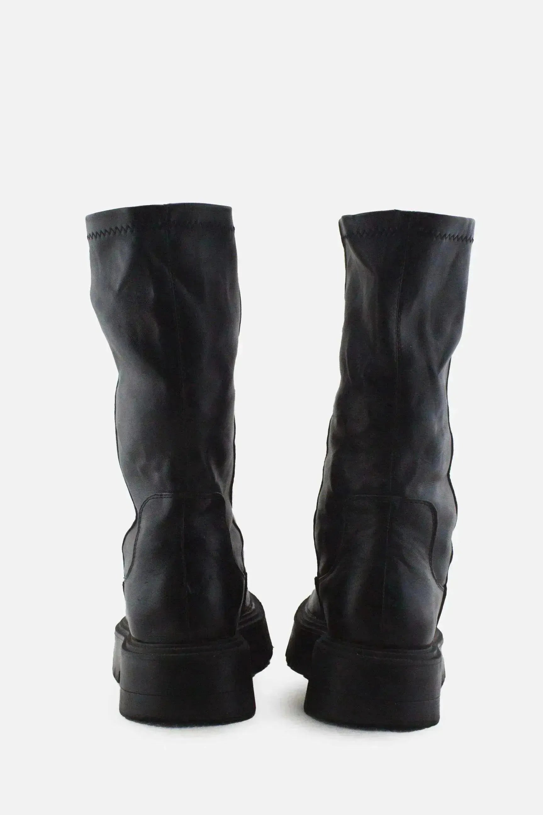 Bershka Combat Ankle Boots | 100% Authentic Leather - sundaybazar