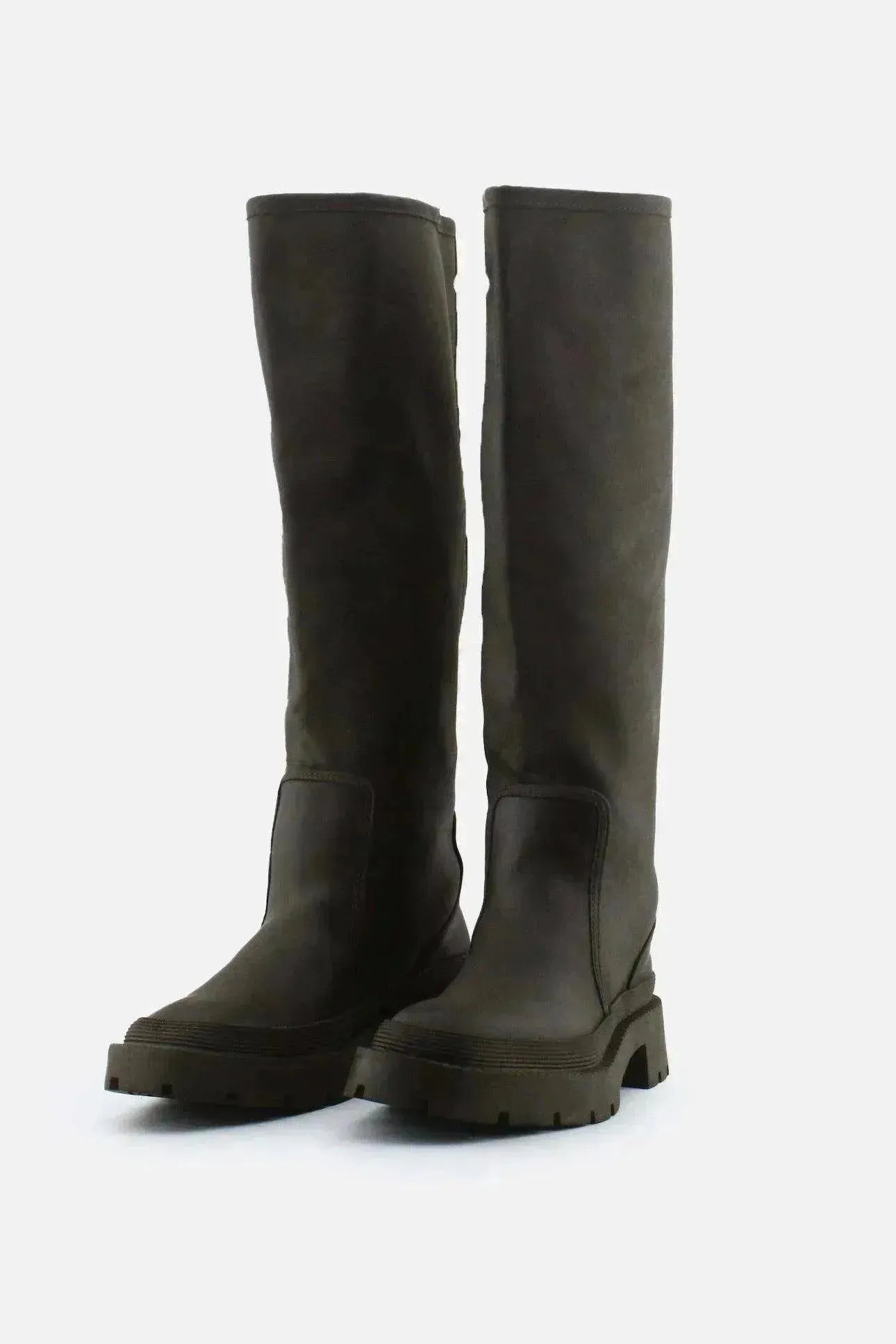 Zara Knee High Boots | 100% Authentic Leather - sundaybazar