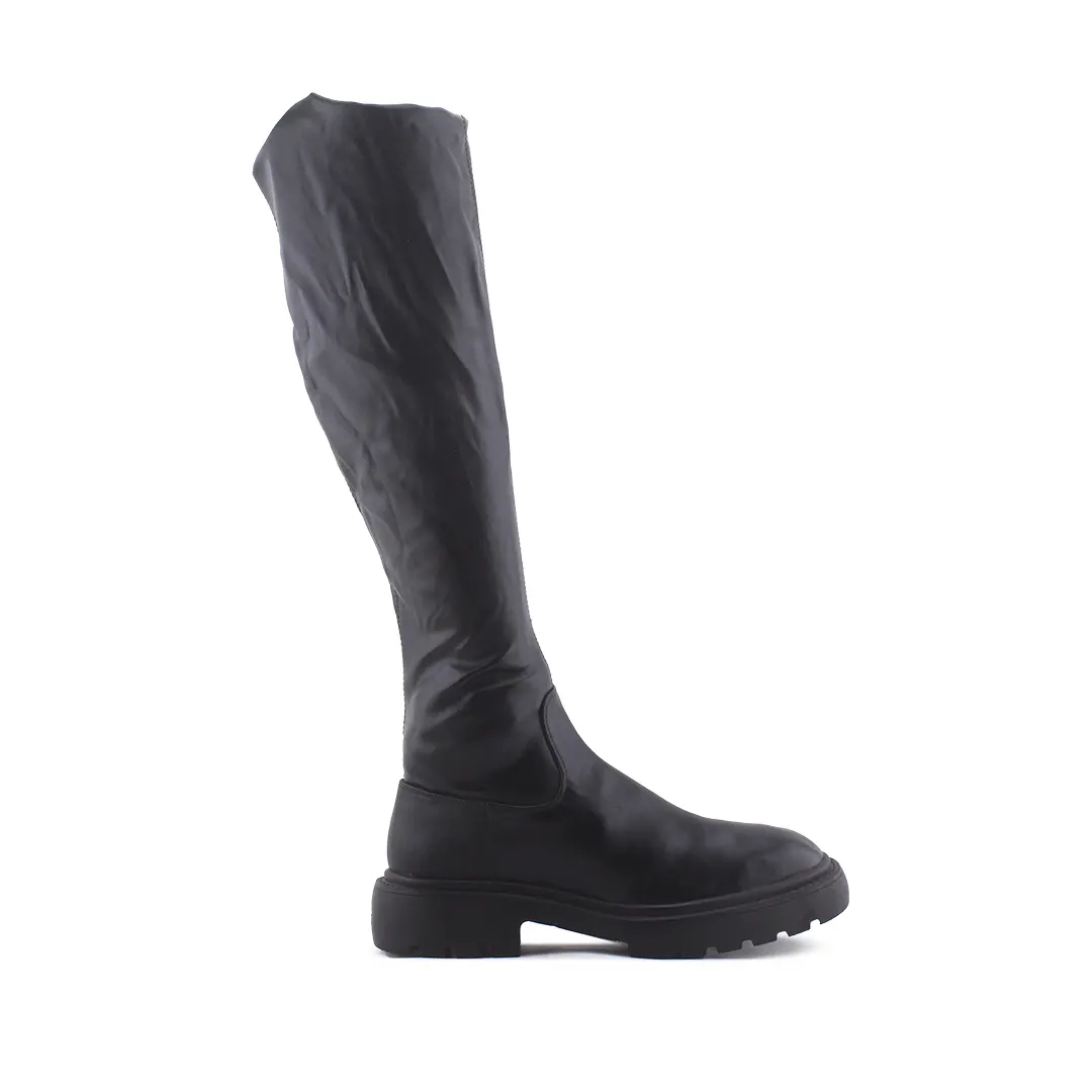 Zara Zipper Over The Knee Boot | 100% Authentic Leather