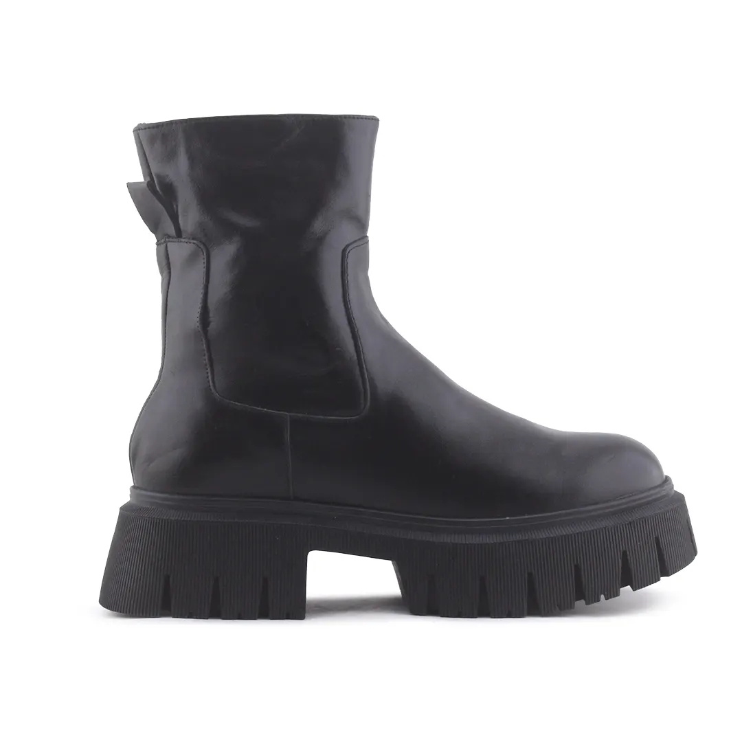 Zara Zipper Combat Ankle Boot | 100% Authentic Leather