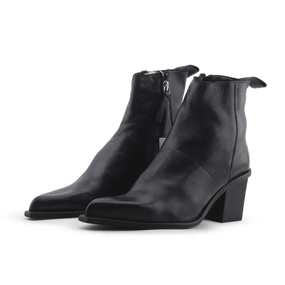 Zara Zipper Ankle Boot | 100% Authentic Leather
