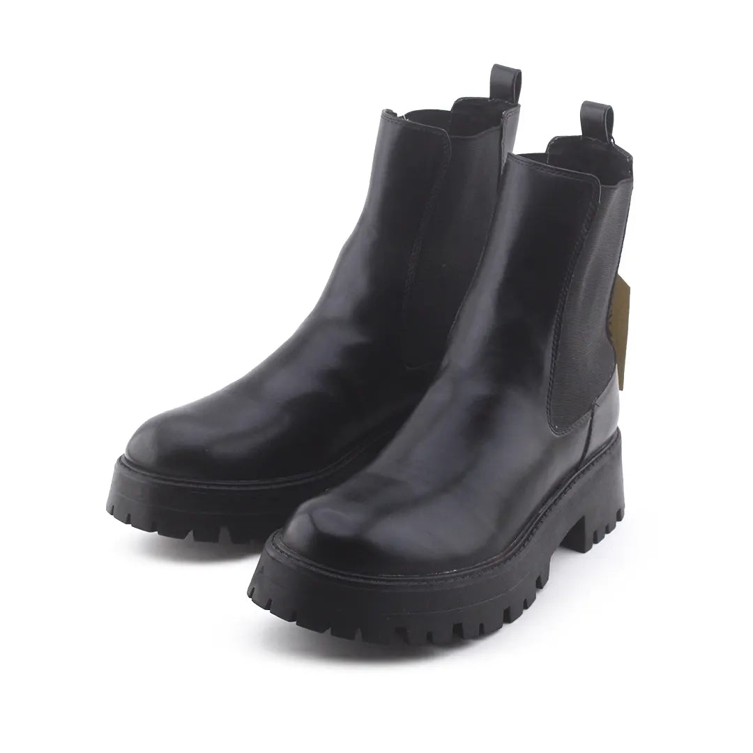 Pull & Bear Stretchable Chelsea Ankle Boot | 100% Authentic Leather