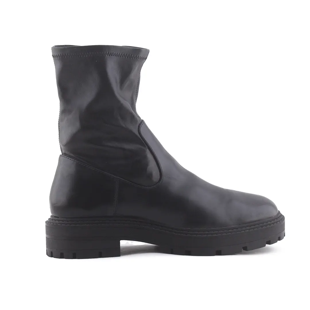 Zara Zipper Chelsea Ankle Boot | 100% Authentic Leather