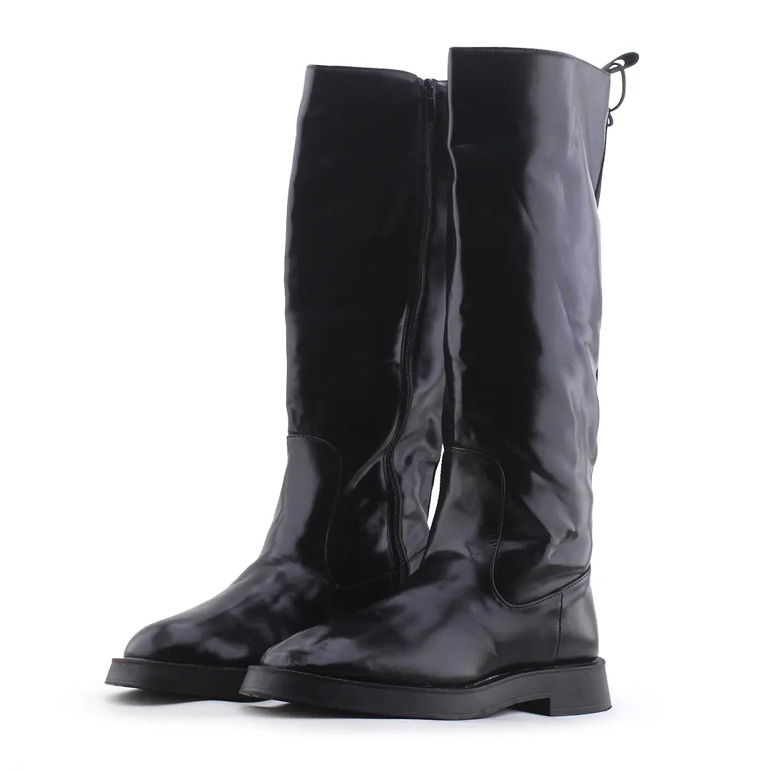Zara Zipper Knee High Boot | 100% Authentic Leather