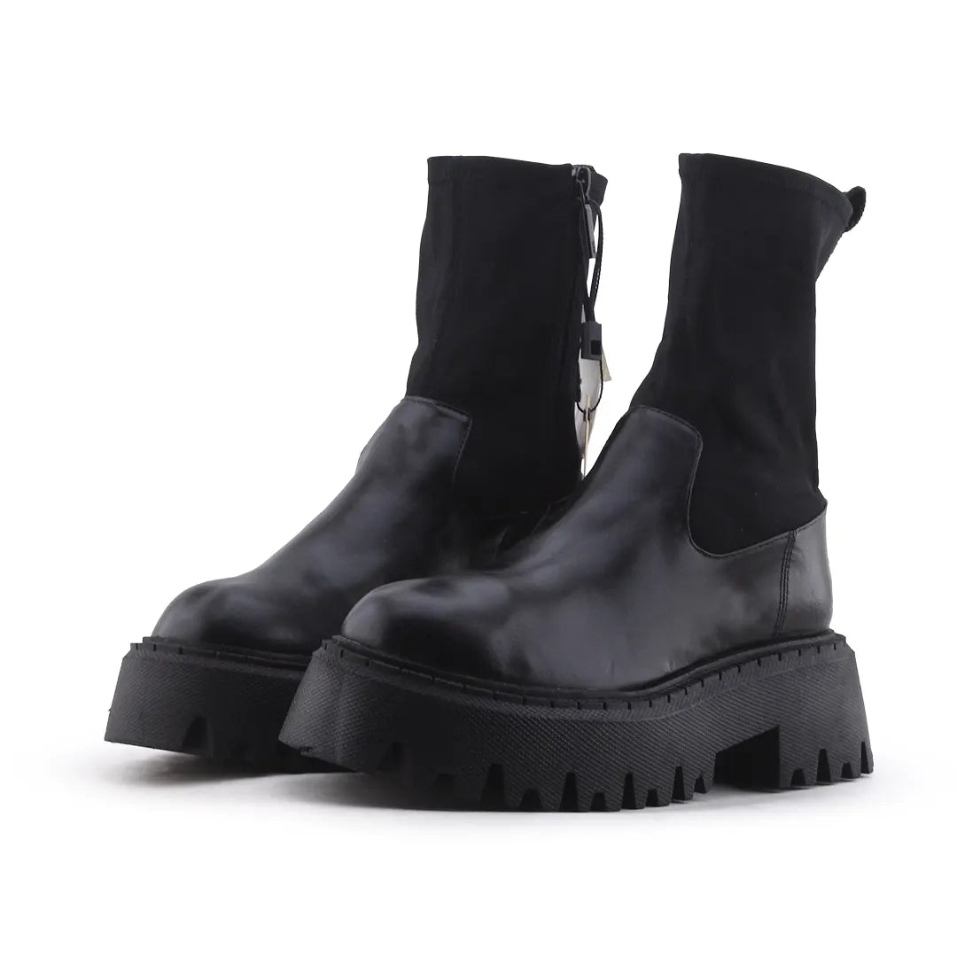 Zara Zipper Ankle Boot | 100% Authentic Leather