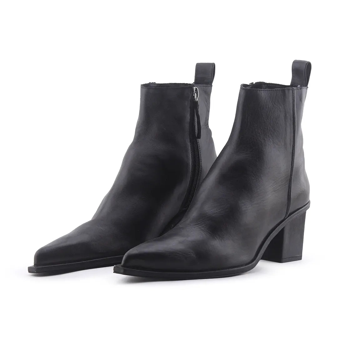 Zara Zipper Ankle Boot | 100% Authentic Leather