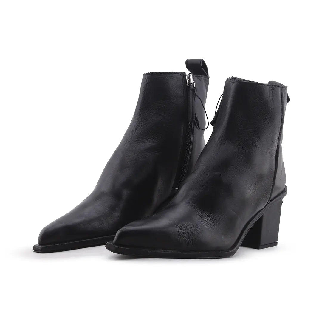 Zara Zipper Ankle Boot | 100% Authentic Leather